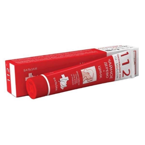Balzams pret pinnēm un pumpām "112 Tējas koks + cinks", 50 g