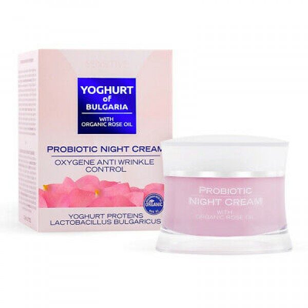 Ночной крем с органическим розовым маслом «Yoghurt of Bulgaria».