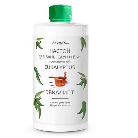 Eikalipta vannas, tvaika pirts un saunas uzlējums, 400 ml
