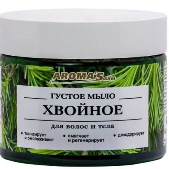 Biezās ziepes matiem un ķermenim "Skujkoku", 250 g