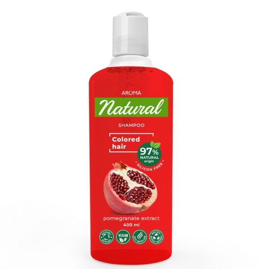 Šampūns Aroma Natural "Granātābols" krāsotiem matiem 400ml