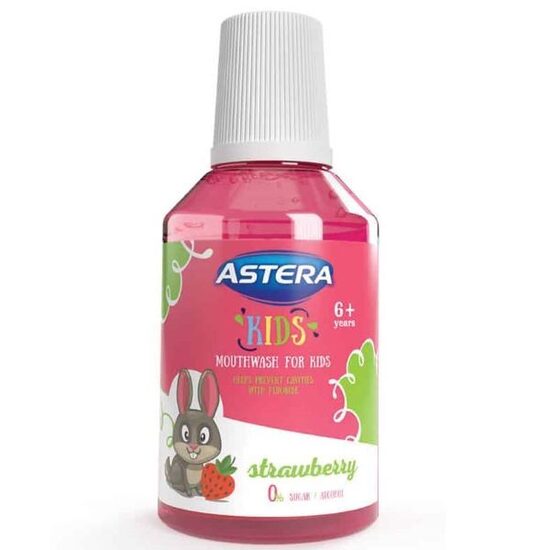 Bērnu mutes skalošanas līdzeklis ar zemeņu garšu, 300 ml