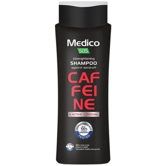 Šampūns “Medico Sos” ar kofeīnu un aktivēto ogli, 390 ml