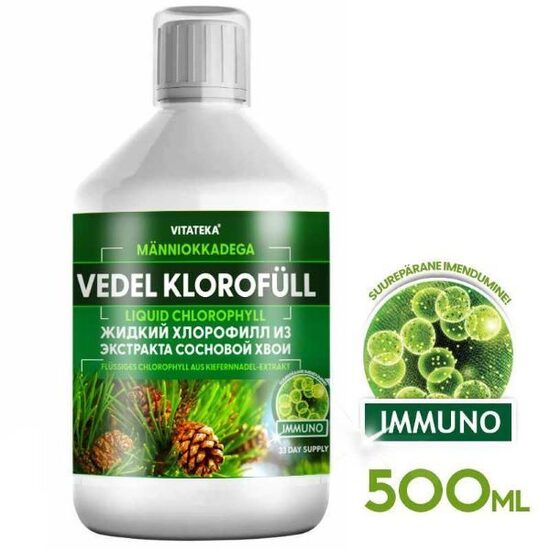 ŠĶIDRAIS HLOROFILS AR PRIEŽU SKUJU EKSTRAKTU, 500ml
