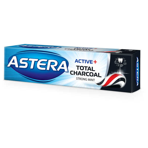Зубная паста ASTERA ACTIVE + Total Charcoal 100 мл