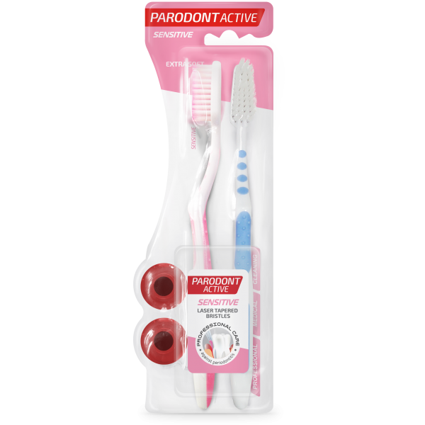 PARODONT ACTIVE Зубная щетка экстра мягкая для чувствительных десен 1+1