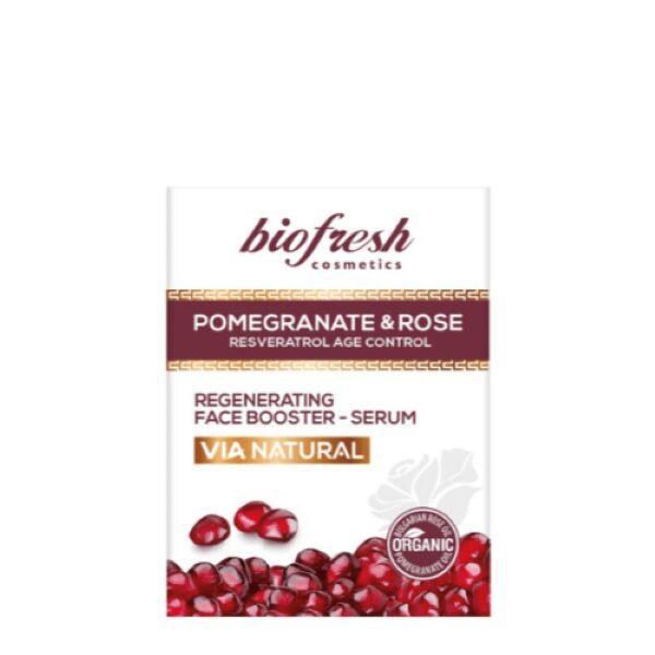 Regenerating face booster-serum POMEGRANATE AND ROSE 30 ml