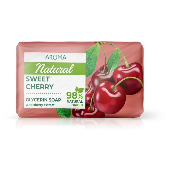 Glicerīna ziepes AROMA NATURAL "Sweet Cherry" 100g
