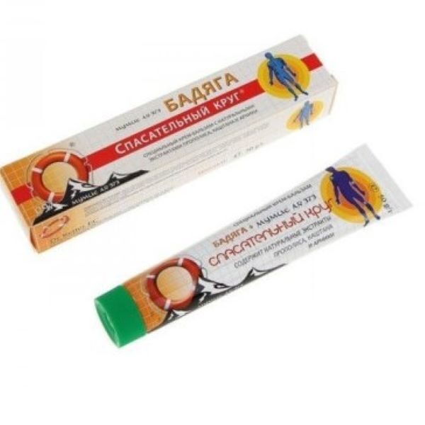 Ķermeņa krēms-balzams “Badjaga+mumijo”, 50 g