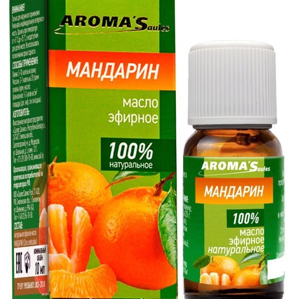 Dabiskā ēteriskā eļļa MANDARĪNS, 10 ml