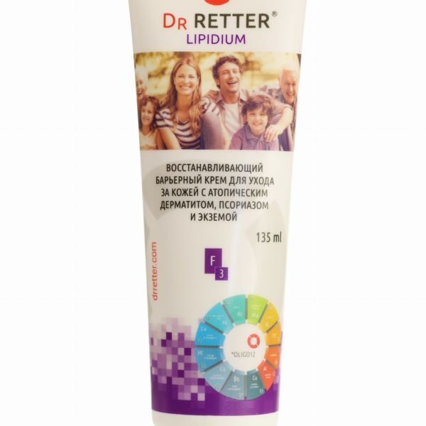 LIPIDIUM KRĒMS ĀDAS KOPŠANAI AR ATOPISKO DERMATĪTU, PSORIĀZI UN EKZĒMU, 135 ml